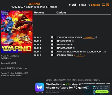 trainer warno|WARNO Cheats & Trainers for PC .